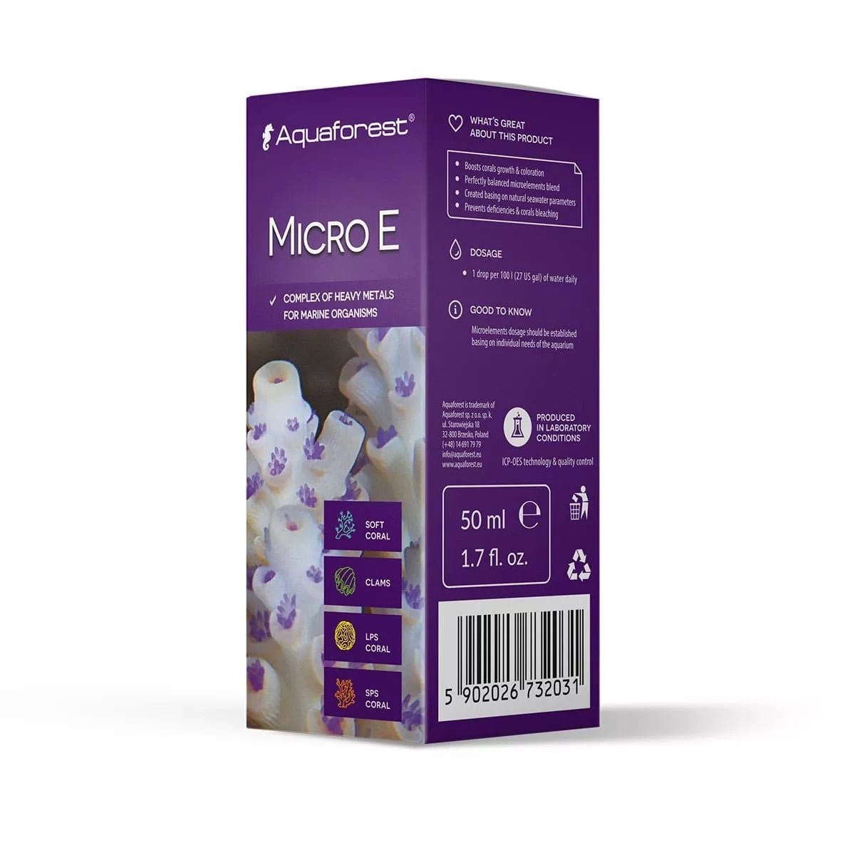 Aquaforest Micro E Coral Microelements Supplement For Reefs